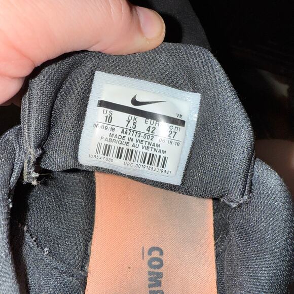 Nike Women's In Season TR8 Black Running Shoes Sneakers Sz 10 - Picture 6 of 6